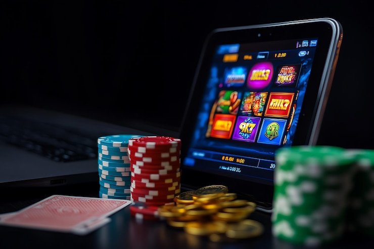 Pengguna membaca bantuan akun online